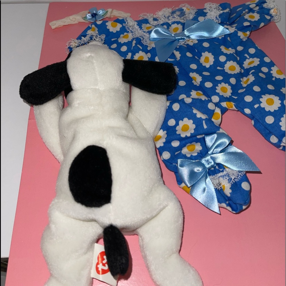 ORIGINAL VINTAGE- Play Date with Spot Ty Beanie Baby and Madame Alexander Outfit